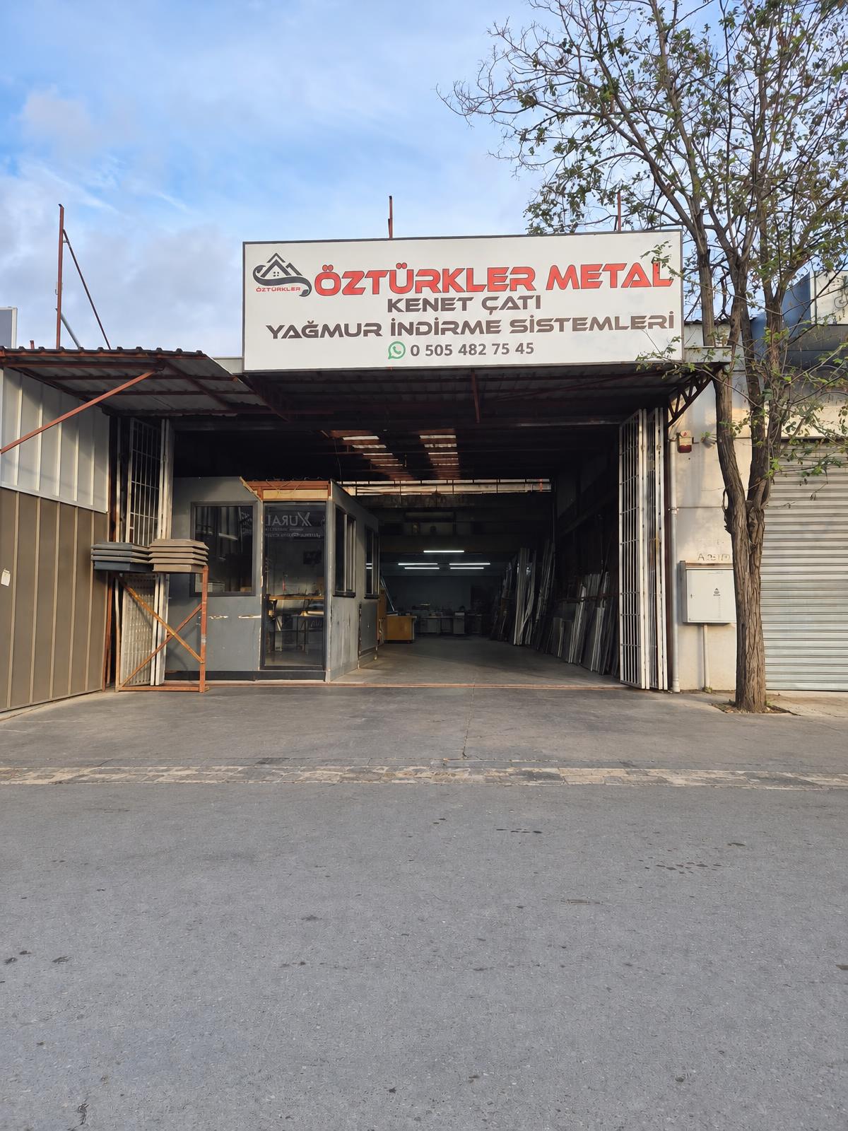 Öztürkler Metal Kepez atölye cephesi